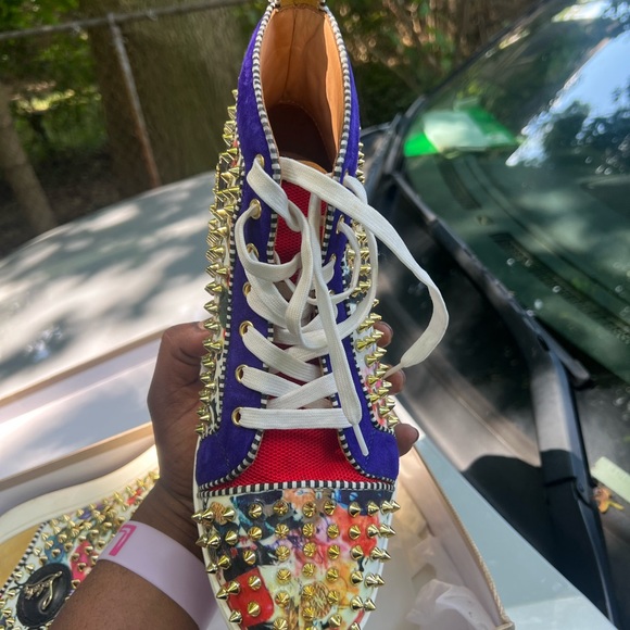 LOU SPIKES ORAL TO FLAT CLF/GLITT - SIZE 43 - Picture 3 of 6